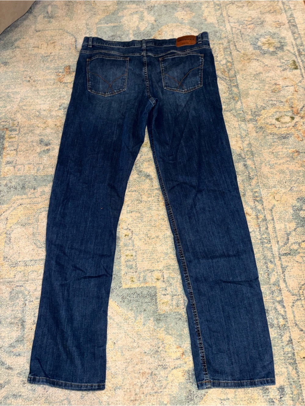 Men's Dark Blue BRAX masterpiece feel good Jeans - Picture 5 of 5
